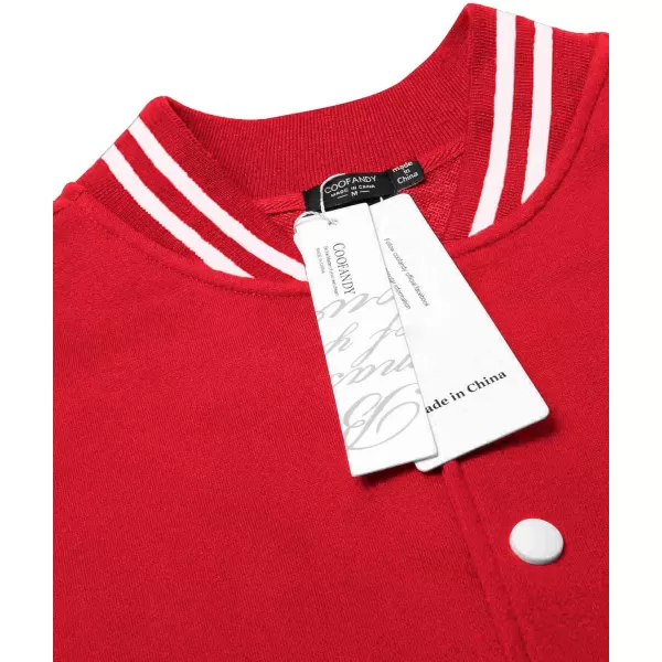 COOFANDY Men's Fashion Varsity Jacket Causal Slim Fit Cotton Letterman Baseball Bomber Jackets
