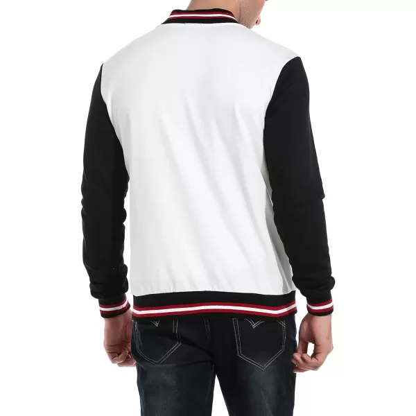 COOFANDY Men's Fashion Varsity Jacket Causal Slim Fit Cotton Letterman Baseball Bomber Jackets