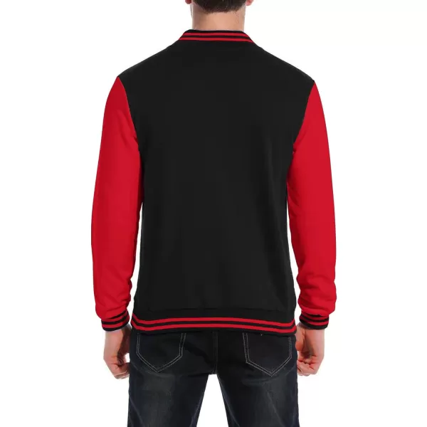 COOFANDY Men's Fashion Varsity Jacket Causal Slim Fit Cotton Letterman Baseball Bomber Jackets