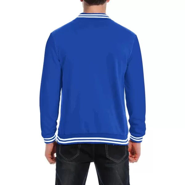 COOFANDY Men's Fashion Varsity Jacket Causal Slim Fit Cotton Letterman Baseball Bomber Jackets