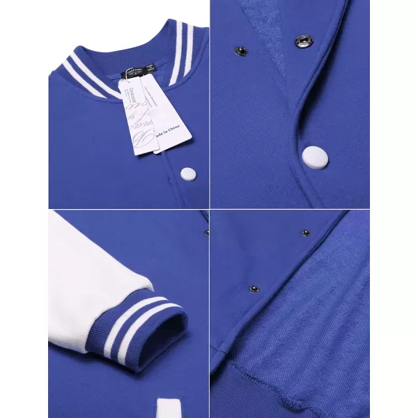 COOFANDY Men's Fashion Varsity Jacket Causal Slim Fit Cotton Letterman Baseball Bomber Jackets