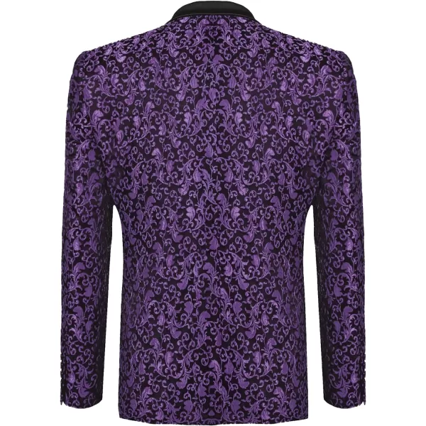 COOFANDY Mens Floral Blazer Suit Jacket Dinner Party Prom Wedding Stylish Tuxedo