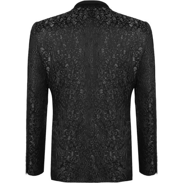 COOFANDY Mens Floral Blazer Suit Jacket Dinner Party Prom Wedding Stylish Tuxedo