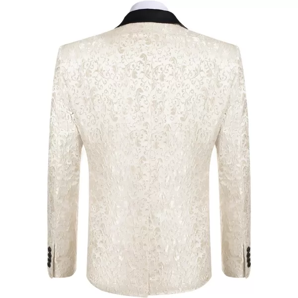 COOFANDY Mens Floral Blazer Suit Jacket Dinner Party Prom Wedding Stylish Tuxedo