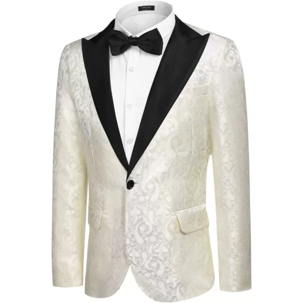 COOFANDY Mens Floral Blazer Suit Jacket Dinner Party Prom Wedding Stylish Tuxedo