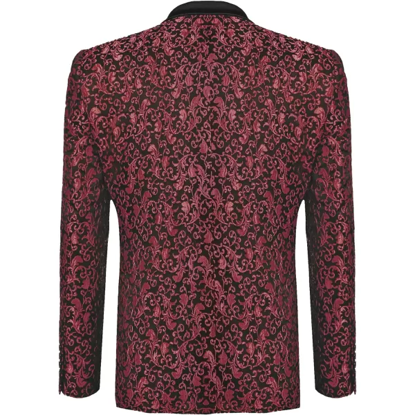 COOFANDY Mens Floral Blazer Suit Jacket Dinner Party Prom Wedding Stylish Tuxedo