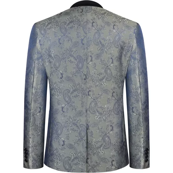 COOFANDY Men's Floral Paisley Formal Tuxedo Suit Jacket Dress Dinner Party Prom Weeding Blazer