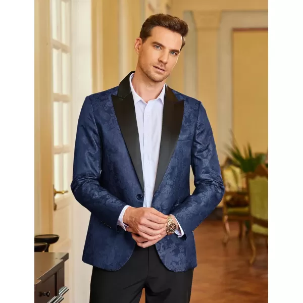 COOFANDY Men's Floral Paisley Formal Tuxedo Suit Jacket Dress Dinner Party Prom Weeding Blazer
