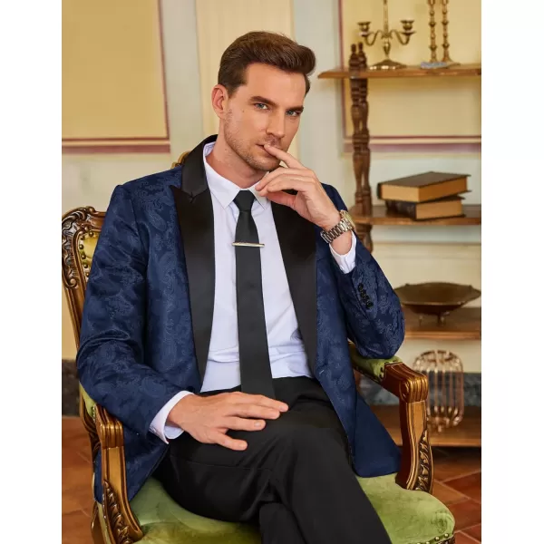 COOFANDY Men's Floral Paisley Formal Tuxedo Suit Jacket Dress Dinner Party Prom Weeding Blazer