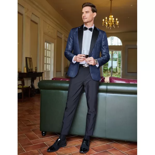 COOFANDY Men's Floral Paisley Formal Tuxedo Suit Jacket Dress Dinner Party Prom Weeding Blazer