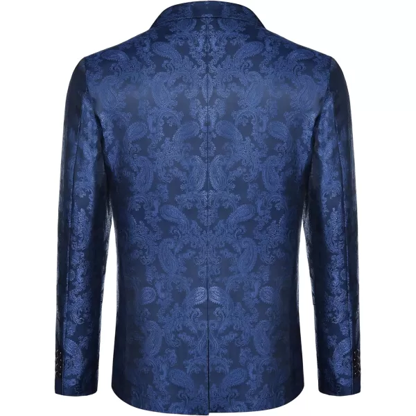 COOFANDY Men's Floral Tuxedo Jacket Paisley Notch Lapel Stylish Suit Blazer Jacket for Wedding, Dinner, Prom, Party