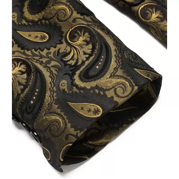 COOFANDY Mens Floral Tuxedo Jacket Paisley Shawl Lapel Suit Blazer Jacket for Dinner,Prom,Wedding
