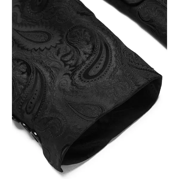 COOFANDY Mens Floral Tuxedo Jacket Paisley Shawl Lapel Suit Blazer Jacket for Dinner,Prom,Wedding