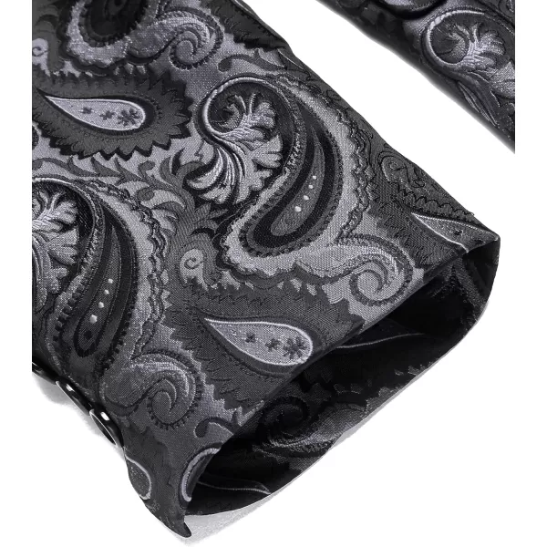 COOFANDY Mens Floral Tuxedo Jacket Paisley Shawl Lapel Suit Blazer Jacket for Dinner,Prom,Wedding