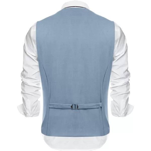 COOFANDY Men's Formal Fashion Vest Layered Waistcoat Business Dress Suit Vests for Wedding