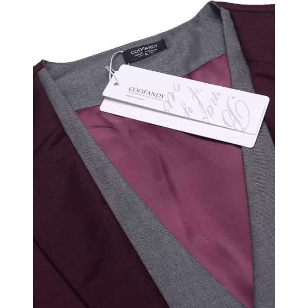 COOFANDY Men's Formal Fashion Vest Layered Waistcoat Business Dress Suit Vests for Wedding