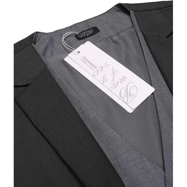 COOFANDY Men's Formal Fashion Vest Layered Waistcoat Business Dress Suit Vests for Wedding