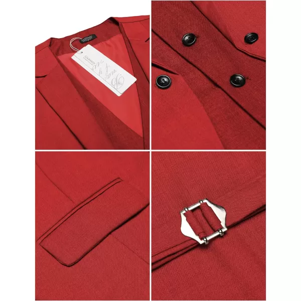 COOFANDY Men's Formal Fashion Vest Layered Waistcoat Business Dress Suit Vests for Wedding