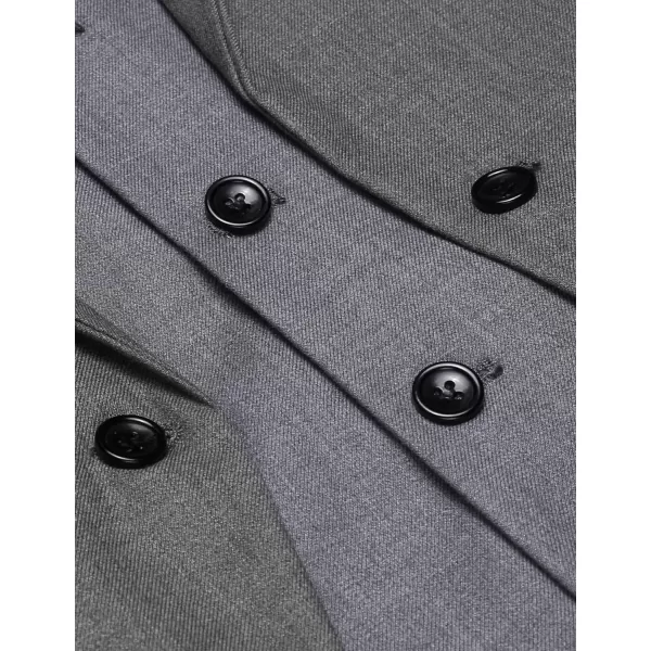 COOFANDY Men's Formal Fashion Vest Layered Waistcoat Business Dress Suit Vests for Wedding