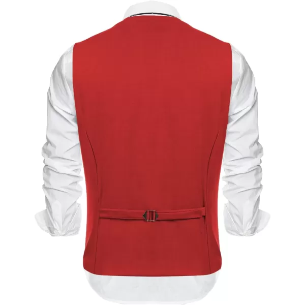 COOFANDY Men's Formal Fashion Vest Layered Waistcoat Business Dress Suit Vests for Wedding