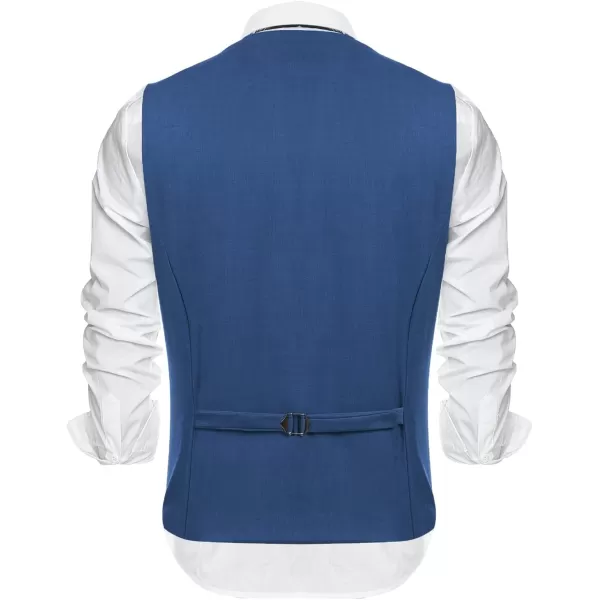 COOFANDY Men's Formal Fashion Vest Layered Waistcoat Business Dress Suit Vests for Wedding
