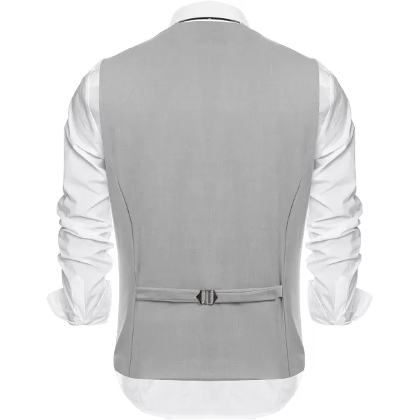 COOFANDY Men's Formal Fashion Vest Layered Waistcoat Business Dress Suit Vests for Wedding