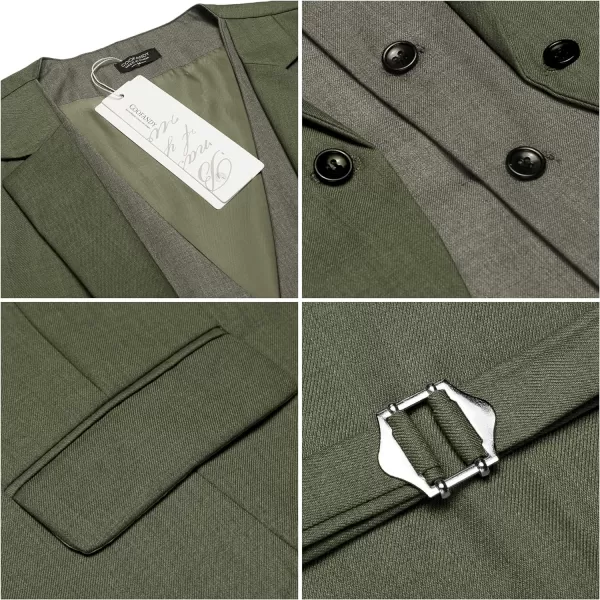 COOFANDY Men's Formal Fashion Vest Layered Waistcoat Business Dress Suit Vests for Wedding