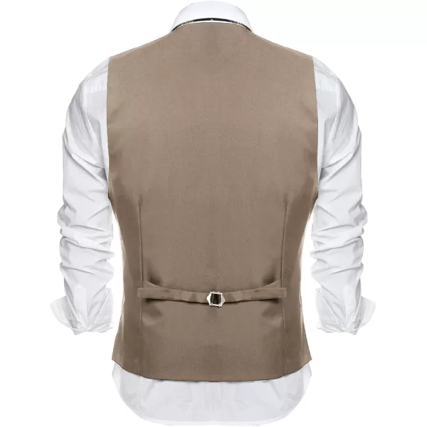 COOFANDY Men's Formal Suit Vest Slim Fit Casual Business Dress Waistcoat Vest