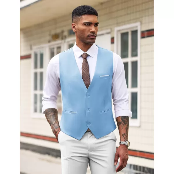 COOFANDY Men's Formal Suit Vest Slim Fit Casual Business Dress Waistcoat Vest