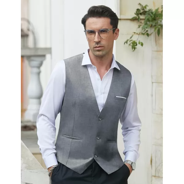 COOFANDY Men's Formal Suit Vest Slim Fit Casual Business Dress Waistcoat Vest