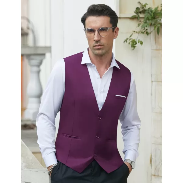 COOFANDY Men's Formal Suit Vest Slim Fit Casual Business Dress Waistcoat Vest