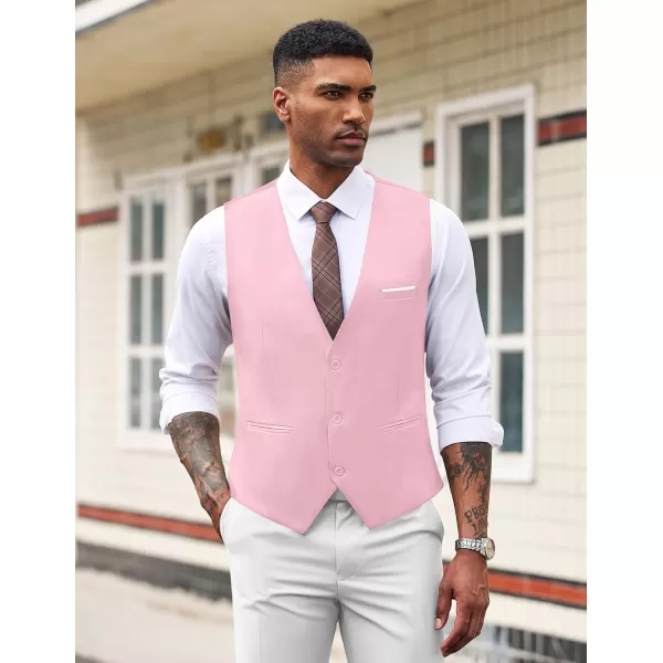 COOFANDY Men's Formal Suit Vest Slim Fit Casual Business Dress Waistcoat Vest