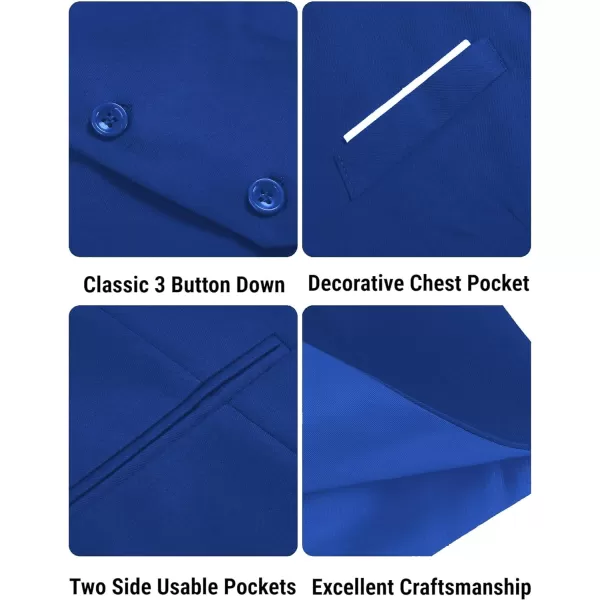 COOFANDY Men's Formal Suit Vest Slim Fit Casual Business Dress Waistcoat Vest
