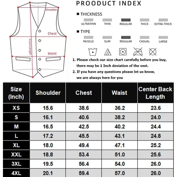 COOFANDY Men's Formal Suit Vest Slim Fit Casual Business Dress Waistcoat Vest