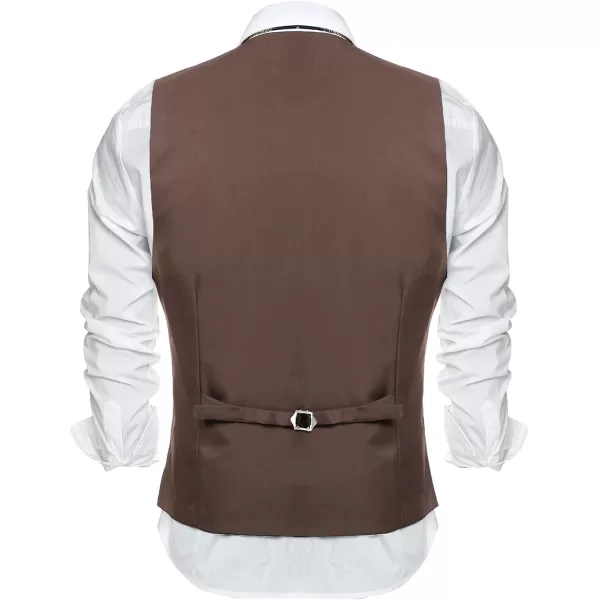 COOFANDY Men's Formal Suit Vest Slim Fit Casual Business Dress Waistcoat Vest