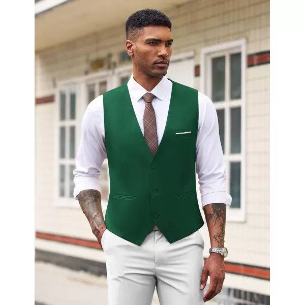 COOFANDY Men's Formal Suit Vest Slim Fit Casual Business Dress Waistcoat Vest