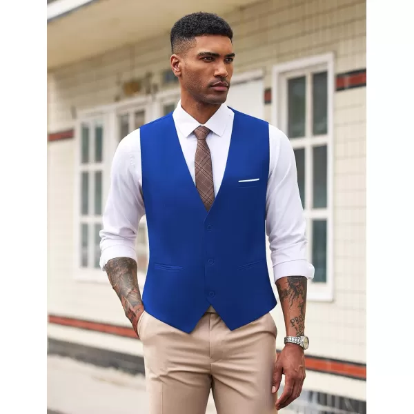 COOFANDY Men's Formal Suit Vest Slim Fit Casual Business Dress Waistcoat Vest