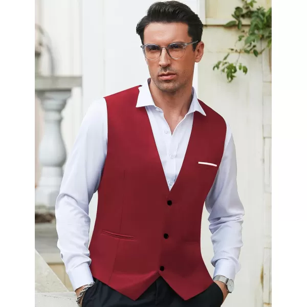 COOFANDY Men's Formal Suit Vest Slim Fit Casual Business Dress Waistcoat Vest