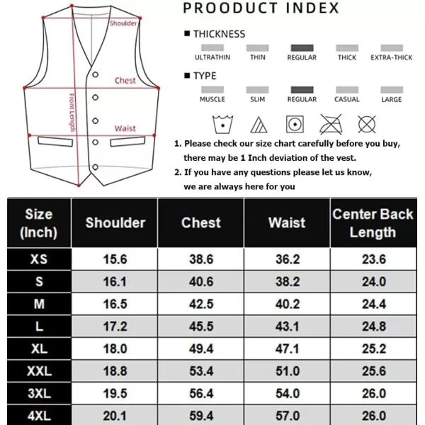 COOFANDY Men's Formal Suit Vest Slim Fit Casual Business Dress Waistcoat Vest