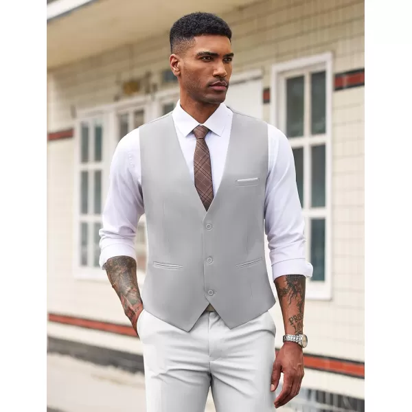 COOFANDY Men's Formal Suit Vest Slim Fit Casual Business Dress Waistcoat Vest