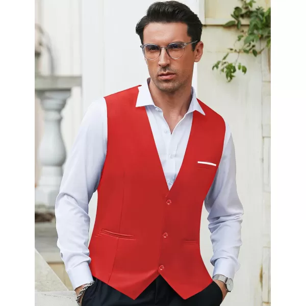 COOFANDY Men's Formal Suit Vest Slim Fit Casual Business Dress Waistcoat Vest