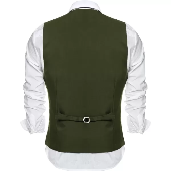 COOFANDY Men's Formal Suit Vest Slim Fit Casual Business Dress Waistcoat Vest