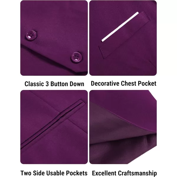 COOFANDY Men's Formal Suit Vest Slim Fit Casual Business Dress Waistcoat Vest