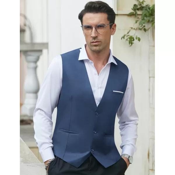 COOFANDY Men's Formal Suit Vest Slim Fit Casual Business Dress Waistcoat Vest