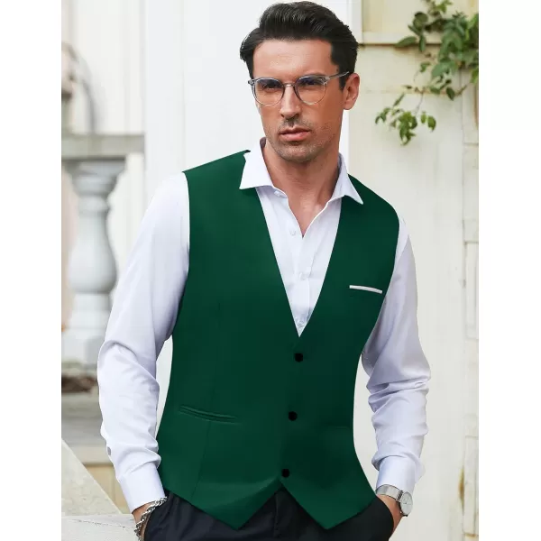 COOFANDY Men's Formal Suit Vest Slim Fit Casual Business Dress Waistcoat Vest