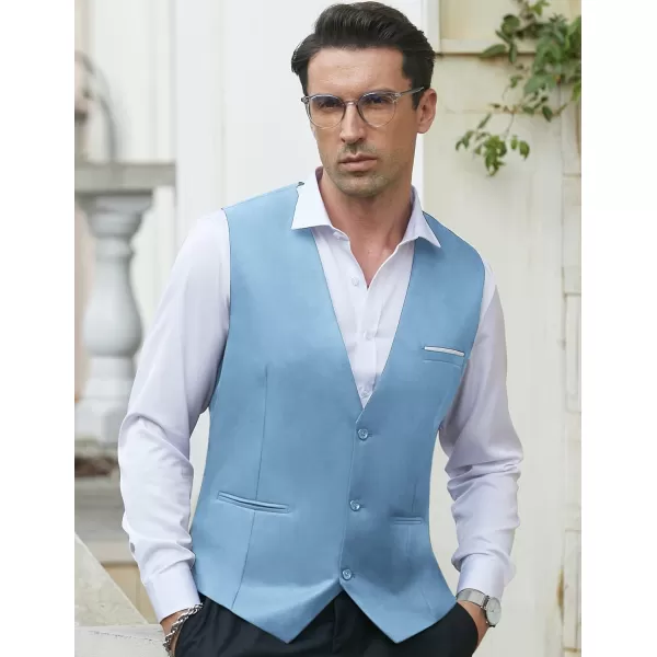 COOFANDY Men's Formal Suit Vest Slim Fit Casual Business Dress Waistcoat Vest