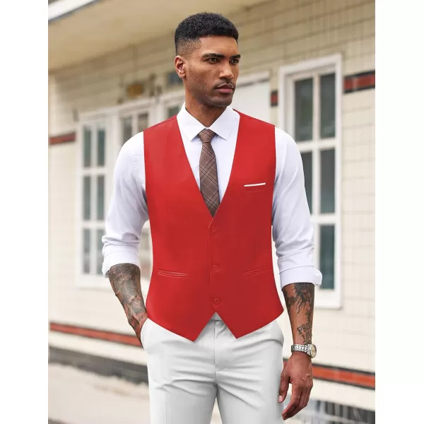COOFANDY Men's Formal Suit Vest Slim Fit Casual Business Dress Waistcoat Vest