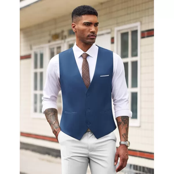 COOFANDY Men's Formal Suit Vest Slim Fit Casual Business Dress Waistcoat Vest