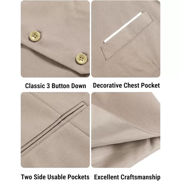 COOFANDY Men's Formal Suit Vest Slim Fit Casual Business Dress Waistcoat Vest