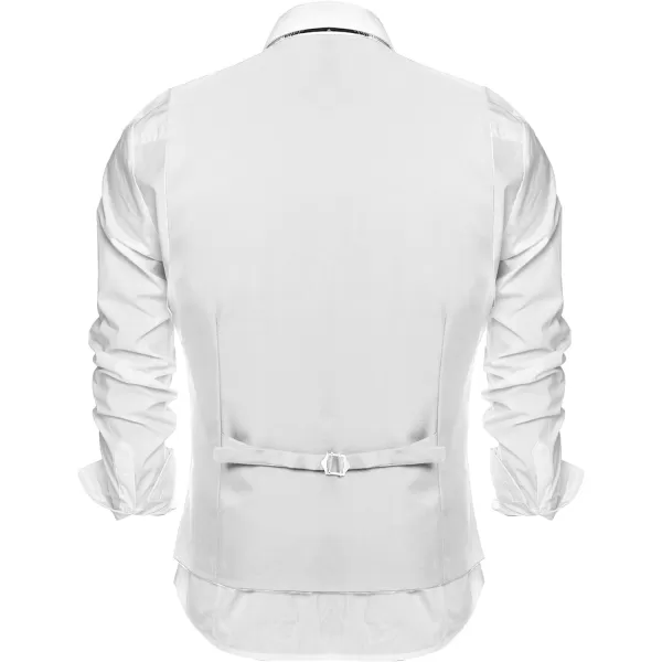 COOFANDY Men's Formal Suit Vest Slim Fit Casual Business Dress Waistcoat Vest